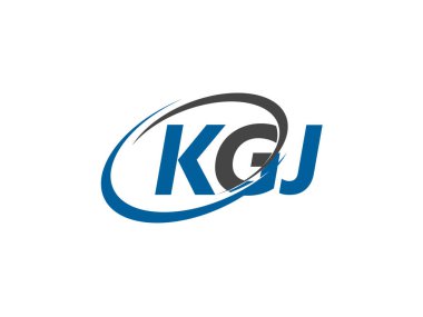 KGJ logosu, tasarım, vektör illüstrasyonu