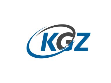 KGZ logosu, tasarım, vektör illüstrasyonu