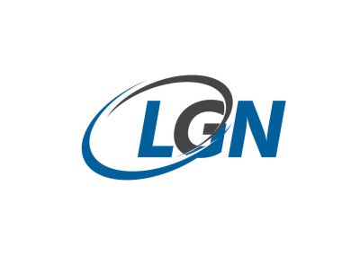LGN logosu, tasarım, vektör illüstrasyonu