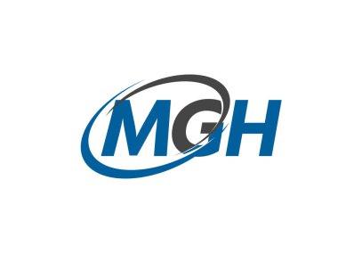 MGH logosu, tasarım, vektör illüstrasyonu