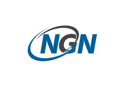 NGN logosu, tasarım, vektör illüstrasyonu