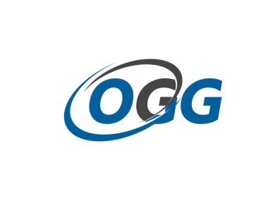 OGG logosu, tasarım, vektör illüstrasyonu