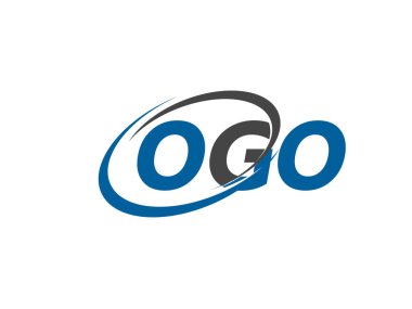 OGO logosu, tasarım, vektör illüstrasyonu