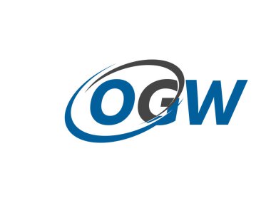 OGW logosu, tasarım, vektör illüstrasyonu