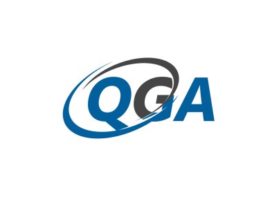 QGA logosu, tasarım, vektör illüstrasyonu