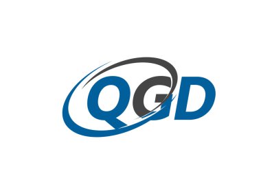 QGD logosu, tasarım, vektör illüstrasyonu