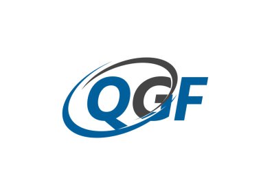 QGF logosu, tasarım, vektör illüstrasyonu