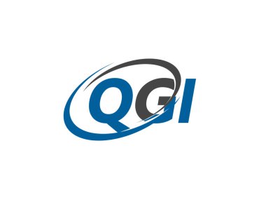 QGI logosu, tasarım, vektör illüstrasyonu