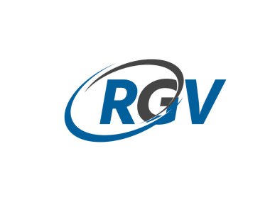 RGV harfi yaratıcı modern zarif logo tasarımı 