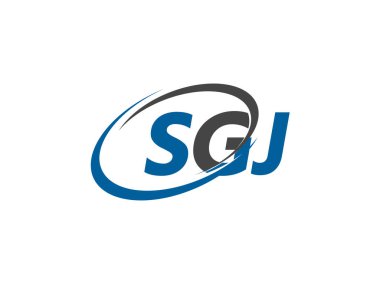 SGJ harfi yaratıcı modern zarif logo tasarımı 