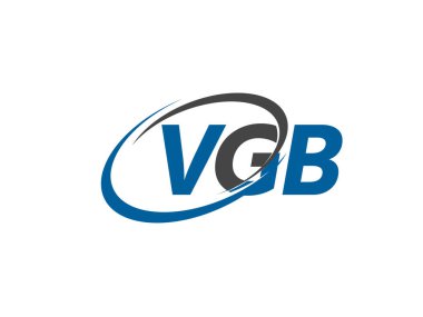 VGB harfi yaratıcı modern zarif logo tasarımı 