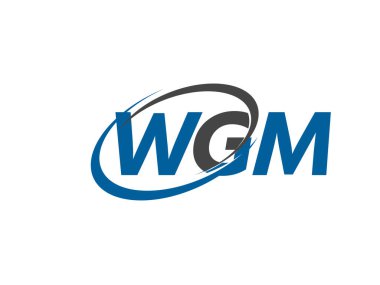 WGM harfi yaratıcı modern zarif logo tasarımı 