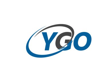 YGO mektup yaratıcı modern zarif logo tasarımı
