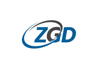 ZGD harfi yaratıcı modern zarif logo tasarımı