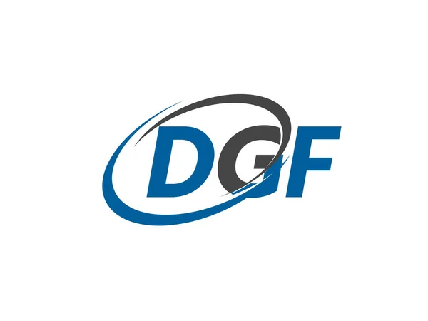Λογότυπο Σχέδιο Διανυσματική Απεικόνιση Dgf — Διανυσματικό Αρχείο
