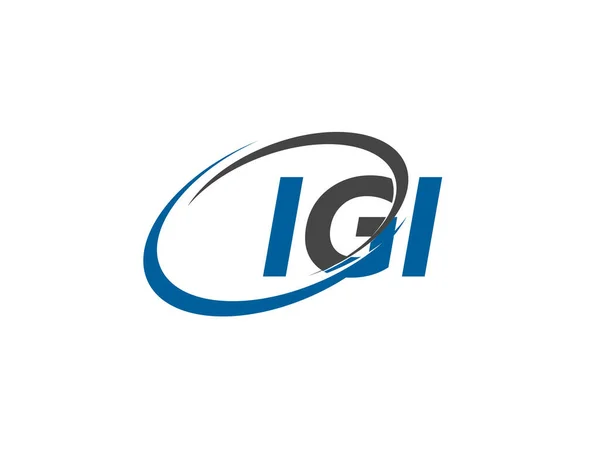 Igi Logotyp Design Vektorillustration — Stock vektor