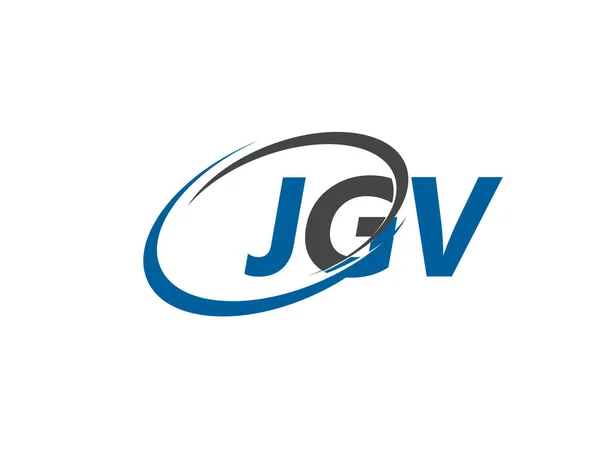 Jgv Logosu Tasarım Vektör Illüstrasyonu — Stok Vektör