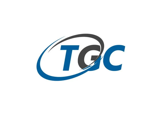 Lettre Tgc Créatif Moderne Élégant Design Logo Swoosh — Image vectorielle