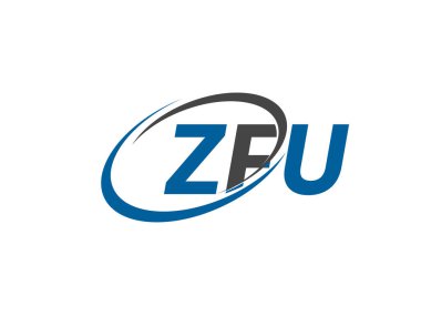 ZFU harfi modern zarif logo tasarımı
