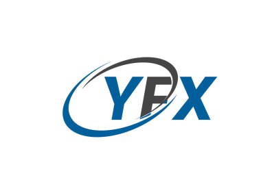 YFX harfi yaratıcı modern zarif logo tasarımı
