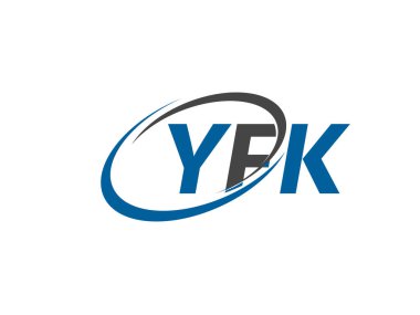 YFK harfi yaratıcı modern zarif logo tasarımı
