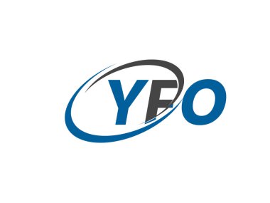 YFO harfleri modern zarif logo tasarımı