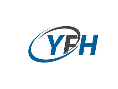 YFH harfi yaratıcı modern zarif logo tasarımı