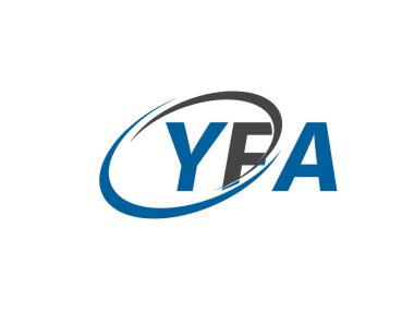 YFA harfi yaratıcı modern zarif logo tasarımı