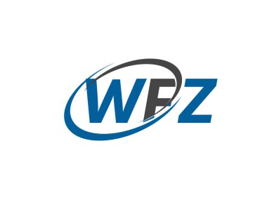 WFZ harfi yaratıcı modern zarif logo tasarımı