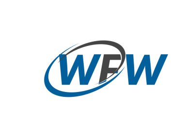 WFW harfi yaratıcı modern zarif logo tasarımı