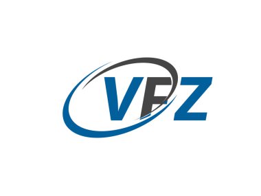 VFZ harfi yaratıcı modern zarif logo tasarımı
