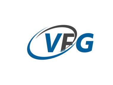 VFG harfi yaratıcı modern zarif logo tasarımı