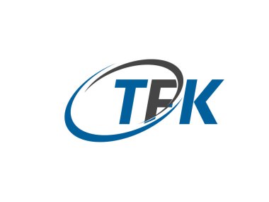 TFK harfi yaratıcı modern zarif logo tasarımı