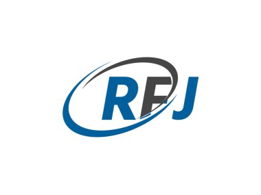 FHJ harfli modern zarif logo tasarımı