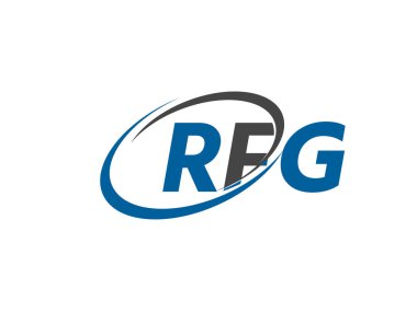 RFG harfi yaratıcı modern zarif logo tasarımı