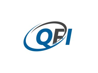 QFI harfi yaratıcı modern zarif logo tasarımı
