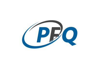 PFQ yaratıcı logo tasarımı vektör çizimi