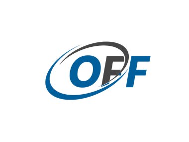 OFF yaratıcı logo tasarımı vektör çizimi