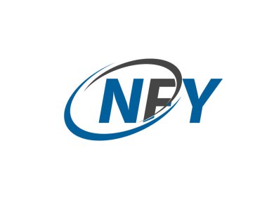 NFY yaratıcı logo tasarımı vektör çizimi