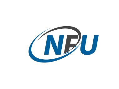 NFU yaratıcı logo tasarımı vektör çizimi