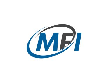 mfi yaratıcı logo tasarımı vektör çizimi