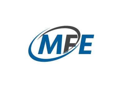 mfe yaratıcı logo tasarımı vektör çizimi