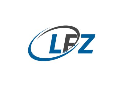 lfz yaratıcı logo tasarımı vektör çizimi