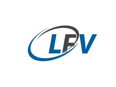 Ifv yaratıcı logo tasarımı vektör çizimi