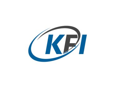 kfi yaratıcı logo tasarımı vektör çizimi