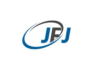 jfj yaratıcı logo tasarımı vektör çizimi