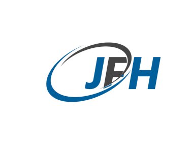 jfh yaratıcı logo tasarımı vektör çizimi
