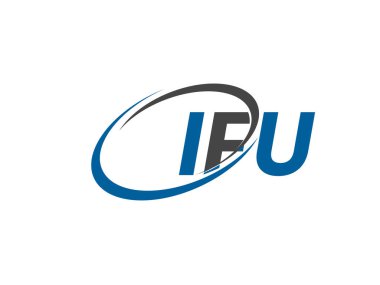 ifu yaratıcı logo tasarımı vektör çizimi