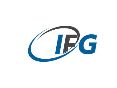 ifg yaratıcı logo tasarımı vektör çizimi