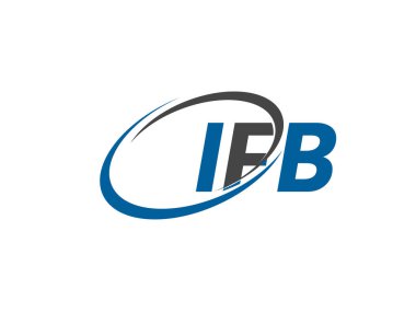 ifb yaratıcı logo tasarımı vektör çizimi